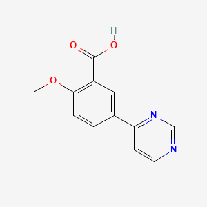 2-Methoxy-5-(pyrimidin-4-yl)benzoic acid