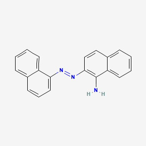 molecular formula C20H15N3 B572623 1-Amino-2,1'-azonaphthalene CAS No. 16291-24-0