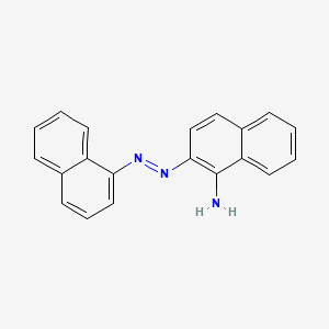 molecular formula C20H15N3 B572623 1-Amino[2,1'-azobisnaphthalene] CAS No. 16291-24-0