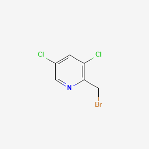 molecular formula C6H4BrCl2N B572626 2-(Bromomethyl)-3,5-dichloropyridine CAS No. 1227502-19-3