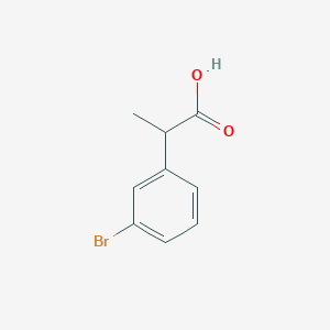 molecular formula C9H9BrO2 B057263 2-(3-Bromophenyl)propanoic acid CAS No. 53086-52-5