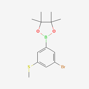 2-(3-Bromo-5-(methylthio)phenyl)-4,4,5,5-tetramethyl-1,3,2-dioxaborolane