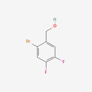 molecular formula C7H5BrF2O B572633 (2-Bromo-4,5-difluorophenyl)methanol CAS No. 476620-55-0