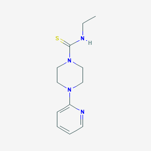 molecular formula C12H18N4S B5726379 N-ethyl-4-(pyridin-2-yl)piperazine-1-carbothioamide 