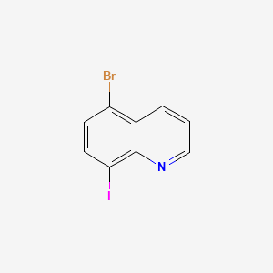 molecular formula C9H5BrIN B572639 5-Bromo-8-iodoquinoline CAS No. 1257664-92-8