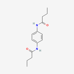 molecular formula C14H20N2O2 B5726393 N,N'-p-phenylene-bis-butyramide 
