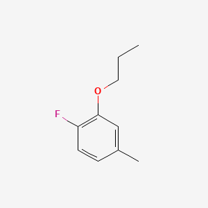 molecular formula C10H13FO B572645 1-Fluoro-4-methyl-2-propoxybenzene CAS No. 1311197-87-1