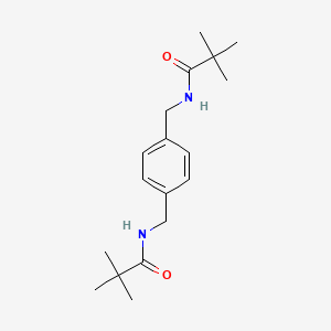 molecular formula C18H28N2O2 B5726541 N-({4-[(2,2-DIMETHYLPROPANAMIDO)METHYL]PHENYL}METHYL)-2,2-DIMETHYLPROPANAMIDE 