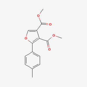 molecular formula C15H14O5 B5726551 Dimethyl 2-(4-methylphenyl)furan-3,4-dicarboxylate 