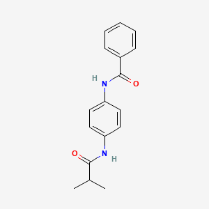 molecular formula C17H18N2O2 B5726603 N-{4-[(2-methylpropanoyl)amino]phenyl}benzamide 