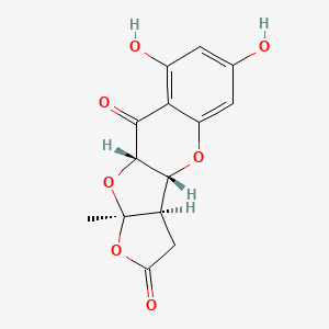 molecular formula C14H12O7 B572662 Planchol E CAS No. 1346137-02-7