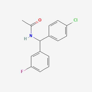 N-[(4-Chlorophenyl)(3-fluorophenyl)methyl]acetamide