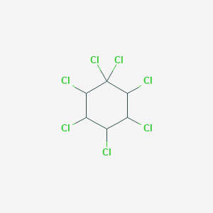 molecular formula C6H5Cl7 B057267 1,1,2,3,4,5,6-Heptachlorocyclohexane CAS No. 707-55-1
