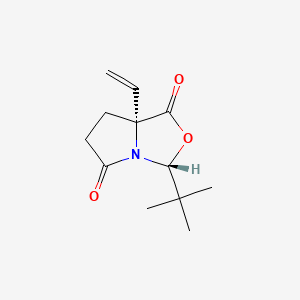 (3R,7aR)-3-(1,1-dimethylethyl)-7a-ethenyldihydro-1H,3H-Pyrrolo[1,2-c]oxazole-1,5(6H)-dione