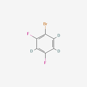molecular formula C6H3BrF2 B572687 1-Bromo-2,4-difluorobenzene-d3 