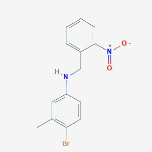 molecular formula C14H13BrN2O2 B5726899 N-(4-BROMO-3-METHYLPHENYL)-N-(2-NITROBENZYL)AMINE 