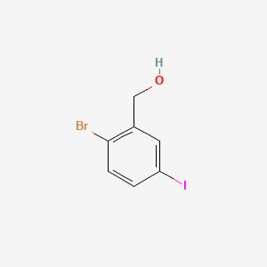 molecular formula C7H6BrIO B572691 (2-Bromo-5-iodophenyl)methanol CAS No. 946525-30-0