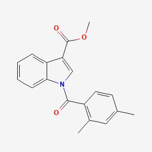 molecular formula C19H17NO3 B5726928 methyl 1-(2,4-dimethylbenzoyl)-1H-indole-3-carboxylate 