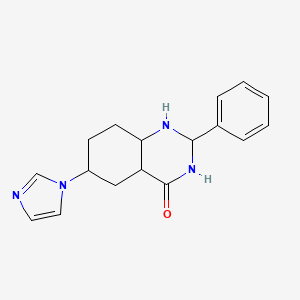 molecular formula C17H20N4O B572694 6-(1H-imidazol-1-yl)-2-phenylquinazolin-4(3H)-one CAS No. 1206679-95-9