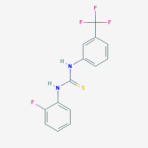 molecular formula C14H10F4N2S B5726941 1-(2-Fluorophenyl)-3-[3-(trifluoromethyl)phenyl]thiourea 