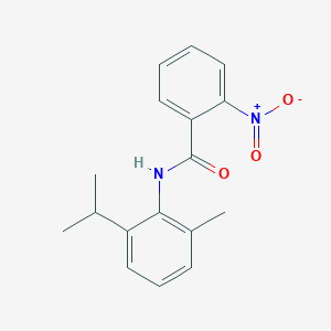 molecular formula C17H18N2O3 B5726950 N-[2-methyl-6-(propan-2-yl)phenyl]-2-nitrobenzamide 