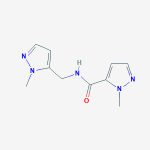 molecular formula C10H13N5O B5726951 1-methyl-N-[(1-methyl-1H-pyrazol-5-yl)methyl]-1H-pyrazole-5-carboxamide 