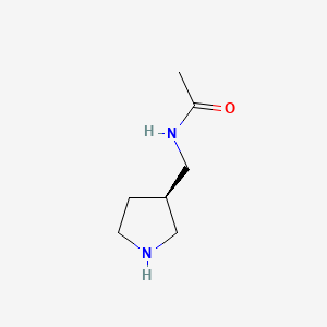 molecular formula C7H14N2O B572696 N-[(3R)-pyrrolidin-3-ylmethyl]acetamide CAS No. 1225062-97-4
