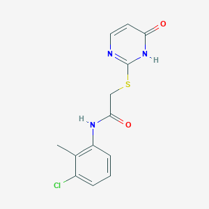 molecular formula C13H12ClN3O2S B5727107 N-(3-chloro-2-methylphenyl)-2-[(4-hydroxypyrimidin-2-yl)sulfanyl]acetamide 