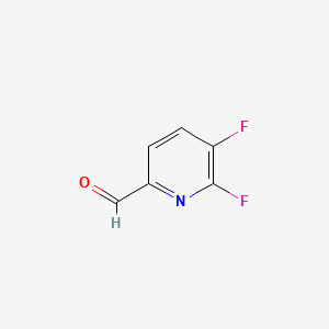 molecular formula C6H3F2NO B572711 5,6-Difluoropicolinaldehyde CAS No. 1227561-77-4