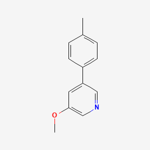 molecular formula C13H13NO B572717 3-Methoxy-5-(4-methylphenyl)pyridine CAS No. 1373233-04-5