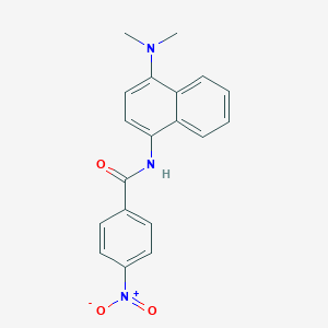 molecular formula C19H17N3O3 B5727221 N-[4-(dimethylamino)naphthalen-1-yl]-4-nitrobenzamide 