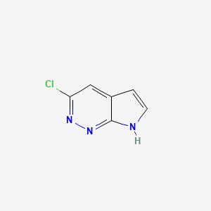 molecular formula C6H4ClN3 B572732 3-Chloro-7H-pyrrolo[2,3-c]pyridazine CAS No. 1207625-18-0
