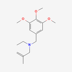 molecular formula C16H25NO3 B5727605 N-ethyl-2-methyl-N-[(3,4,5-trimethoxyphenyl)methyl]prop-2-en-1-amine 