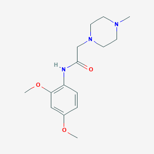 molecular formula C15H23N3O3 B5727611 N-(2,4-dimethoxyphenyl)-2-(4-methylpiperazin-1-yl)acetamide 