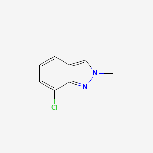 molecular formula C8H7ClN2 B572764 7-Chloro-2-methyl-2H-indazole CAS No. 1216469-16-7