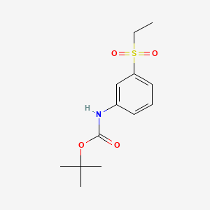 molecular formula C13H19NO4S B572767 t-Butyl N-[3-(ethanesulfonyl)phenyl]carbamate CAS No. 1373233-18-1