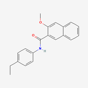 molecular formula C20H19NO2 B5727728 N-(4-ethylphenyl)-3-methoxynaphthalene-2-carboxamide 