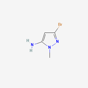 molecular formula C4H6BrN3 B572777 3-bromo-1-methyl-1H-pyrazol-5-amine CAS No. 1357471-14-7