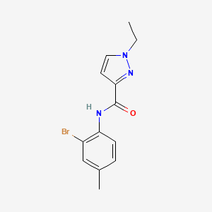 molecular formula C13H14BrN3O B5727814 N~3~-(2-BROMO-4-METHYLPHENYL)-1-ETHYL-1H-PYRAZOLE-3-CARBOXAMIDE 