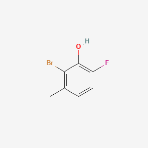 molecular formula C7H6BrFO B572803 2-Bromo-6-fluoro-3-methylphenol CAS No. 1226808-63-4