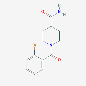 molecular formula C13H15BrN2O2 B5728063 1-(2-Bromobenzoyl)piperidine-4-carboxamide 