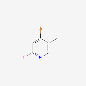 molecular formula C6H5BrFN B572808 4-Bromo-2-fluoro-5-methylpyridine CAS No. 1227577-02-7