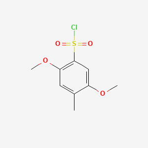 molecular formula C9H11ClO4S B572810 2,5-Dimethoxy-4-methylbenzenesulfonyl chloride CAS No. 1225058-92-3
