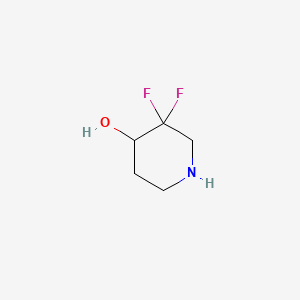 molecular formula C5H9F2NO B572812 3,3-Difluoropiperidin-4-OL CAS No. 1239596-54-3