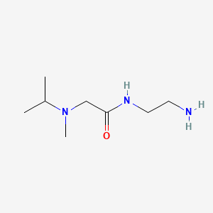 molecular formula C8H19N3O B572817 2-(N-isopropyl-N-methylamino)-N-(2-aminoethyl)acetamide CAS No. 1247781-17-4