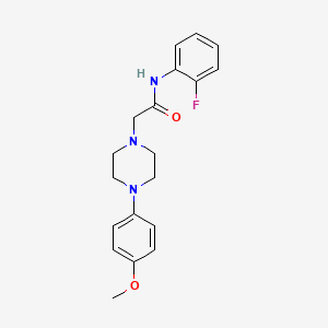 molecular formula C19H22FN3O2 B5728174 N-(2-fluorophenyl)-2-[4-(4-methoxyphenyl)piperazin-1-yl]acetamide 