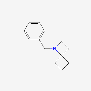 molecular formula C13H17N B572819 1-Benzyl-1-azaspiro[3.3]heptane CAS No. 1223573-40-7