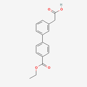 3-[4-(Ethoxycarbonyl)phenyl]phenylacetic acid
