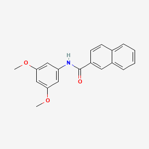 molecular formula C19H17NO3 B5728333 N-(3,5-dimethoxyphenyl)naphthalene-2-carboxamide 
