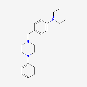 molecular formula C21H29N3 B5728335 N,N-diethyl-4-[(4-phenylpiperazin-1-yl)methyl]aniline 